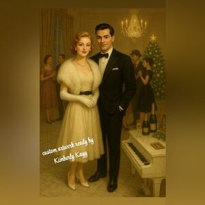 Title: Golden Christmas Elegance 12x16 (framed)